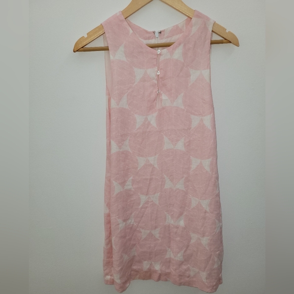 Island Company Pink Linen Dress XS - Picture 2 of 5